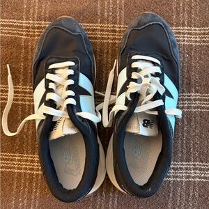 New Balance 237 Navy and White Athletic Shoes